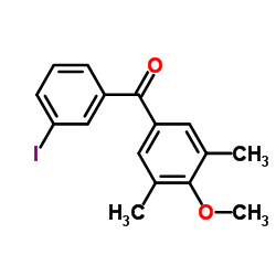 (3-Iodophenyl)(4-methoxy-3,5-dimethylphenyl)methanone structure