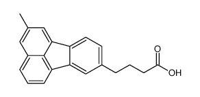 4-(2-methylfluoranthen-8-yl)butyric acid Structure