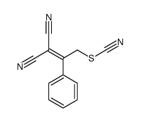 (3,3-dicyano-2-phenylprop-2-enyl) thiocyanate Structure