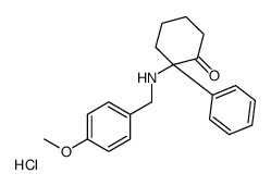 2-[(4-methoxyphenyl)methylamino]-2-phenylcyclohexan-1-one,hydrochloride Structure