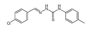 4-chloro-benzaldehyde 4-p-tolyl-thiosemicarbazone Structure