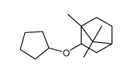 3-cyclopentyloxy-4,7,7-trimethylbicyclo[2.2.1]heptane结构式
