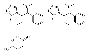 butanedioic acid,N,N-dimethyl-2-(2-methylimidazol-1-yl)-1-phenylbutan-1-amine结构式