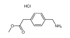 Methyl 2-(4-(aminomethyl)phenyl)acetate hydrochloride structure