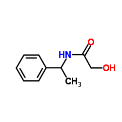 2-Hydroxy-N-(1-phenylethyl)acetamide Structure