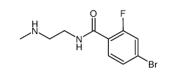 4-bromo-2-fluoro-N-(2-dimethylaminoethyl)benzamide Structure