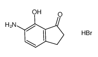 6-amino-7-hydroxyindan-1-one hydrobromide结构式