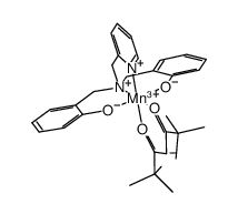 [Mn(2-(bis(2-hydroxybenzyl)aminomethyl)pyridine)(2,2,6,6-tetramethyl-3,5-heptanedionate)] Structure