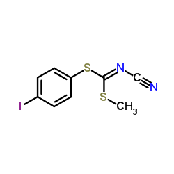 (4-Iodophenyl)methylcyanocarbonimidodithioate Structure