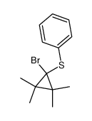 1-bromo-1-(phenylthio)-2,2,3,3-tetramethylcyclopropane结构式