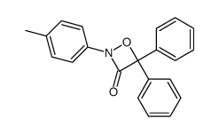 4,4-diphenyl-2-p-tolyl-[1,2]oxazetidin-3-one结构式