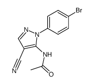 N-[2-(4-bromo-phenyl)-4-cyano-2H-pyrazol-3-yl]-acetamide结构式