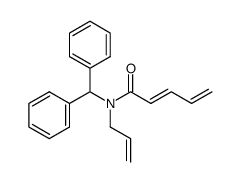 (E)-Penta-2,4-dienoic acid allyl-benzhydryl-amide结构式