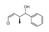 (1S,2S,3Z)-4-chloro-2-methyl-1-phenyl-3-buten-1-ol Structure