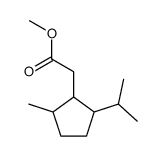 (2-isopropyl-5-methyl-cyclopentyl)-acetic acid methyl ester Structure