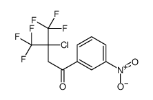 3-chloro-4,4,4-trifluoro-1-(3-nitrophenyl)-3-(trifluoromethyl)butan-1-one Structure