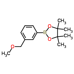 2-[3-(Methoxymethyl)phenyl]-4,4,5,5-tetramethyl-1,3,2-dioxaborolane结构式