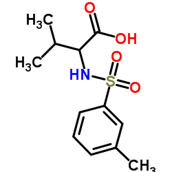 N-[(3-Methylphenyl)sulfonyl]valine Structure