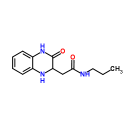 2-(3-Oxo-1,2,3,4-tetrahydro-2-quinoxalinyl)-N-propylacetamide结构式