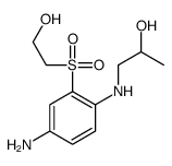 1-[4-amino-2-(2-hydroxyethylsulfonyl)anilino]propan-2-ol结构式