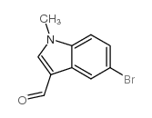 5-溴-1-甲基吲哚-3-甲醛结构式