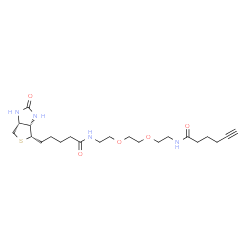 Biotin-PEG2-C4-alkyne结构式