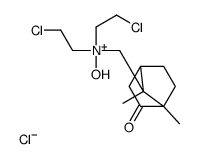bis(2-chloroethyl)-[(4,7-dimethyl-3-oxo-7-bicyclo[2.2.1]heptanyl)methyl]-hydroxyazanium,chloride Structure