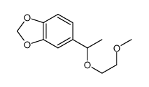 5-[1-(2-methoxyethoxy)ethyl]-1,3-benzodioxole结构式