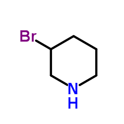 3-溴哌啶结构式