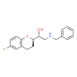 (1R)-2-(Benzylamino)-1-[(2R)-6-fluoro-3,4-dihydro-2H-chromen-2-yl]ethanol Structure