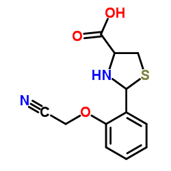 2-[2-(Cyanomethoxy)phenyl]-1,3-thiazolidine-4-carboxylic acid Structure