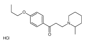 3-(2-methylpiperidin-1-yl)-1-(4-propoxyphenyl)propan-1-one,hydrochloride Structure