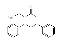 2-Cyclohexen-1-one,6-ethyl-3,5-diphenyl- structure