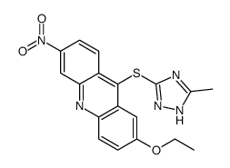 2-ethoxy-9-[(5-methyl-1H-1,2,4-triazol-3-yl)sulfanyl]-6-nitroacridine Structure