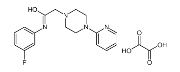 N-(3-fluorophenyl)-2-(4-pyridin-2-ylpiperazin-1-yl)acetamide,oxalic acid结构式