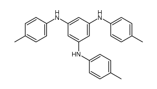 N,N',N''-tri(4-methylphenyl)-1,3,5-triaminobenzene Structure