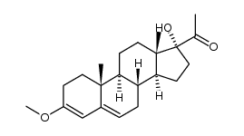 3,5-pregnadien-3,17-diol-20-one-3-methyl ether Structure