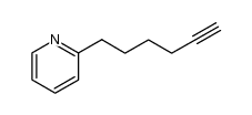 2-hex-5-ynyl-pyridine结构式