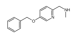 N-methyl-1-(5-phenylmethoxypyridin-2-yl)methanamine结构式