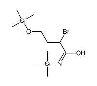 2-bromo-N-trimethylsilyl-4-trimethylsilyloxybutanamide Structure