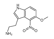 2-(5-methoxy-4-nitro-1H-indol-3-yl)ethanamine结构式