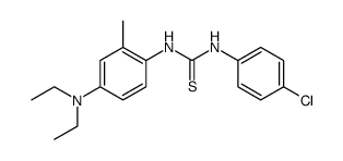 N-(4-chloro-phenyl)-N'-(4-diethylamino-2-methyl-phenyl)-thiourea结构式