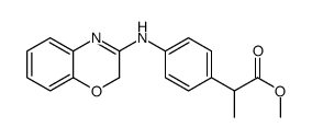 methyl 2-[4-(2H-1,4-benzoxazin-3-ylamino)phenyl]propanoate结构式