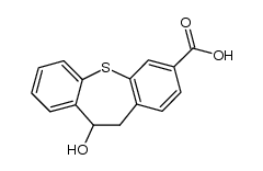 10-hydroxy-10,11-dihydrodibenzothiepin-3-carboxylic acid Structure