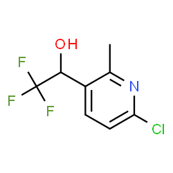 1-(6-CHLORO-2-METHYL-PYRIDIN-3-YL)-2,2,2-TRIFLUORO-ETHANOL Structure