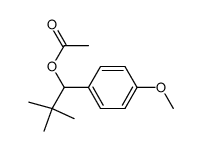 1-acetoxy-1-(4'-methoxyphenyl)-2,2-dimethylpropane结构式
