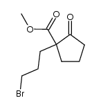 methyl 1-bromopropyl-2-oxocyclopentanoate结构式