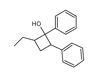 1,2-diphenyl-4-ethylcyclobutan-1-ol结构式