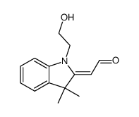 2-formylmethylene-1-(2-hydroxyethyl)-3,3-dimethylindoline Structure