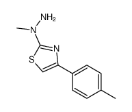 1-methyl-1-[4-(4-methylphenyl)-1,3-thiazol-2-yl]hydrazine结构式